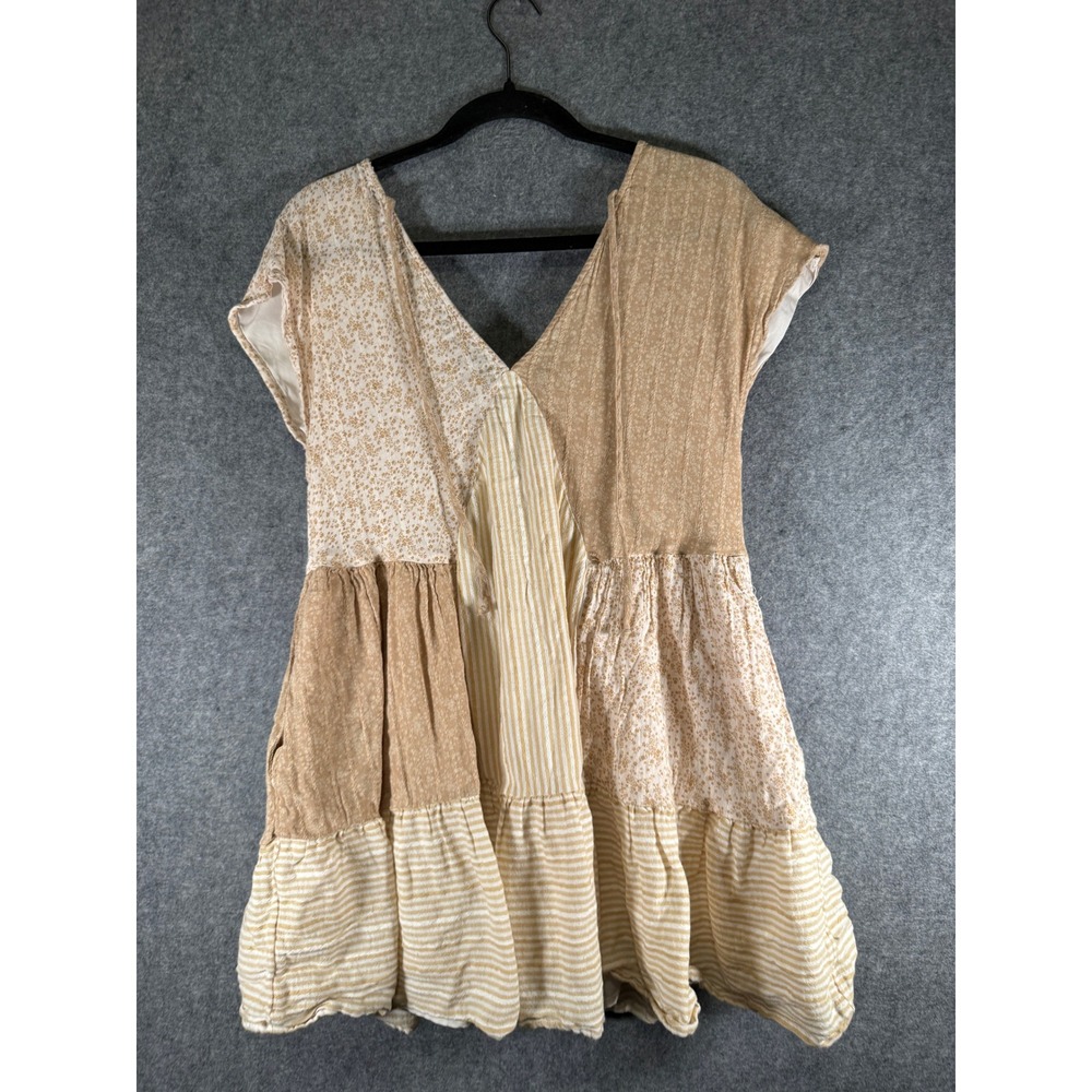 American Eagle Womens Xs Patchwork Boho Tiered Mi… - image 7